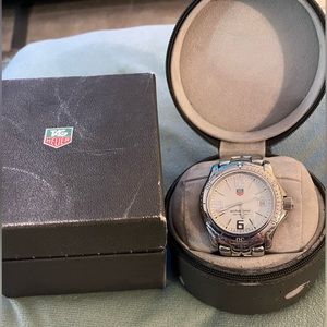 !SOLD!Tag Heuer Men's Link white Diver watch